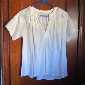 Lucky Brand White Lace Top sz S